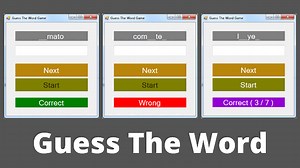 C#, JAVA,PHP, Programming ,Source Code: VB.NET Guess The Word Game Source Code