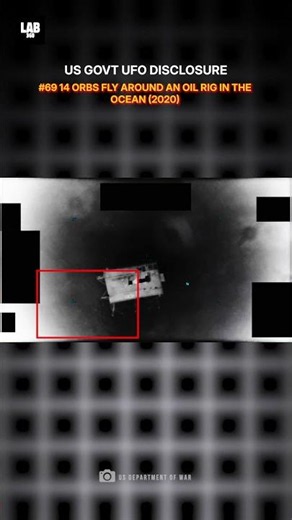14 UFOs Caught Flying Around an Ocean Oil Platform! 🌊🛸 #trending #shorts #ufo