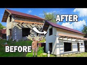 Incredibly beautiful and simple plaster facade with perlite DIY