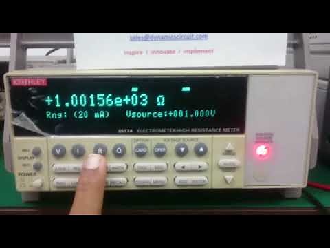 Keithley 6517A Electrometer Repair and Calibration at Dynamics Circuit (S) Pte. Ltd.