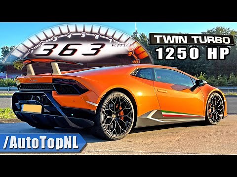 1250HP LAMBORGHINI Huracan TWIN TURBO *363KMH / 227MPH* on AUTOBAHN by AutoTopNL