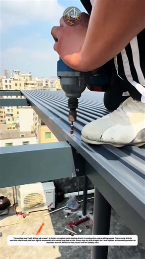 Self‑Drilling Screw Metal Roof Installation 🛠️