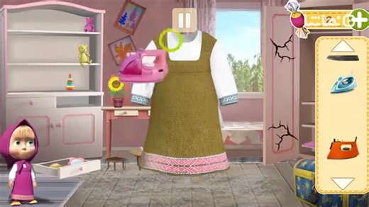 Masha and the Bear: House Cleaning Games for Girls