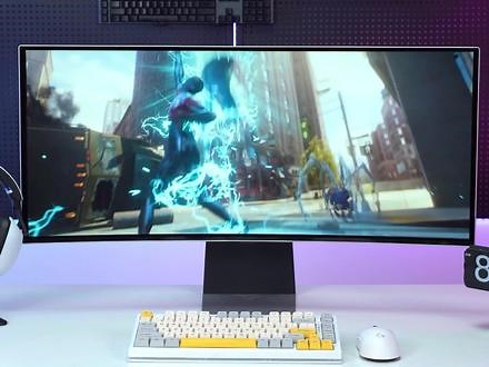 三星OLED G8，无疑是目前画质无敌的34英寸带鱼屏！ 原生10BiT，99�I-P3色域，百万静态对比度，准4K175Hz GTG0.03ms，HDR TuleBlack400认证，黑位0.00005尼特，峰值亮度1000尼特！#三星显示器 #oled显示屏 #带鱼屏 #diy电脑 #电竞显示器