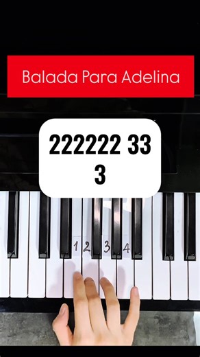 A N T H O N Y C A L V A | Piano on Instagram: "Ballade Pour Adeline 🎹 Easy Piano Tutorial for beginners💣🔥 Piano desde Cero Link en la biografía #pianotutorial #pianolesson #tutopiano #piano #pianolearning"