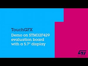 TouchGFX Demo on STM32F429I-EVAL