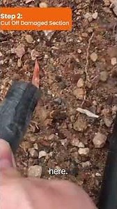 How to Repair a Broken Sprinkler Line With a Knife | Easy Sprinkler Fix