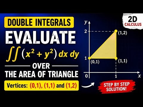 Double Integrals PYQ #3 Solved | Triangle Region Problem | SPPU Engineering Mathematics