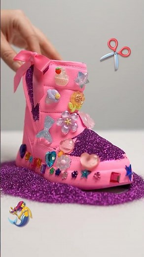 These Boots Are Made For CRAFTING! ✂️ Little Angel Arts & Sparkle Craft #kids #shorts