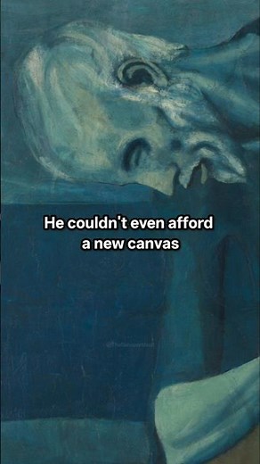 Ghosts Inside Picasso's Paintings | The Old Guitarist (1903) by Pablo Picasso #art #painting #viral