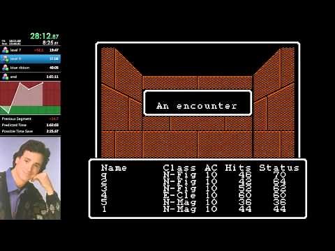 NES Wizardry: Proving Grounds of the Mad Overlord Speedrun in 54:11