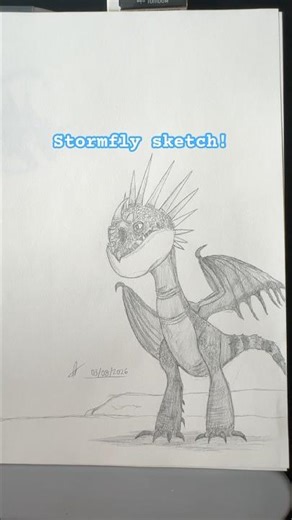 My Stormfly drawing! #httyd #drawing #howtotrainyourdragon #foryou #art