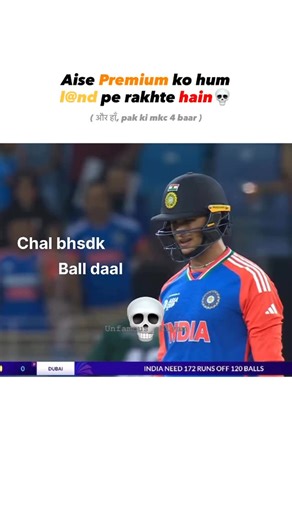 UnfamousShivam on Instagram: "Mkc in bhn ke lodo ki💀 . . . . . . . . . . . #cricket #indvspak #asiacup #explore #abhisheksharma #shubhmangill #india #cricketforlife #reelitfeelit #reelkarofeelkaro #attitude #explorepage #instagood #trending #india"