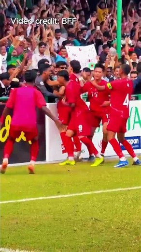Pinpoint setup by Ronan Sullivan #bangladeshfootball #bangladeshvsindia #saffu20championship