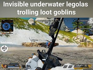413K views · 5.4K reactions | • Invisible underwater legolas trolling loot goblins • • My best win ever • Follow Apex Legends Meme or I'll delete your Apex account  #ApexLegends | Apex Legends Meme | Facebook