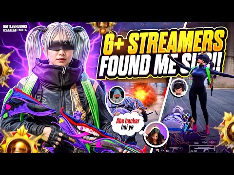 6+ Streamers Found Me Sus!!💀 | Rare vs Streamers☠️ | Fastest 4 finger player🔥 | BGMI 🔱