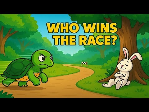 The Tortoise and The Rabbit | Moral Story for Kids | Animated Animal Fable with Lesson |Blurpy Tales
