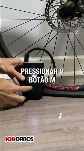 Mini Compressor de Ar Digital Portátil e Recarregável