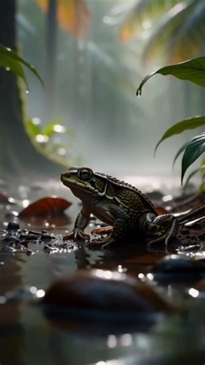American Toad Calling in the Forest | AI Nature Shorts