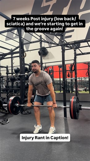 Slowly but surely getting back to prior level of function post-injury! The absolute worst thing you can do when you get injured is just assuming that you can take some time off and do nothing and be fine once you feel “better.” You’re fitness and physical capacities almost never stay stagnant. For most of us, you’re either improving or you’re getting worse, never do you just stay the same by doing nothing. Here was my injury protocol in a nutshell: Step 1: (First week) Get out of CNS freak out m