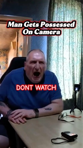 Man Gets Possessed On Camera #paranormal #scared #shorts #viralshorts #fyp #horror