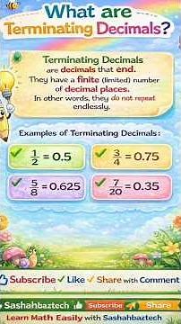 Terminating decimal with example.