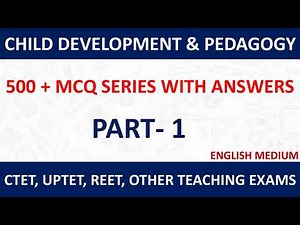 Child Development & Pedagogy MCQ | CDP Multiple Choice Questions | REET & Other Exams | Part -1.
