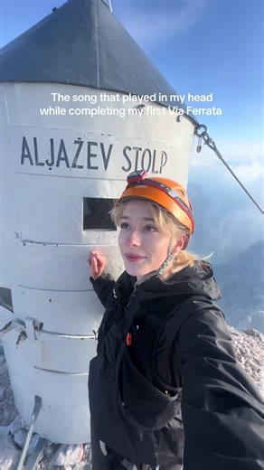 The song that plays in my head when I’m about to accomplish something really amazing (and realizing I’m more capable than I thought!) Last July I did my first Via Ferrata on a mountain I had dreamed of climbing for over a year 🥾What is a ‘Via Ferrata’ ? - translated means “Iron Path” and there are courses all over the world where you wear a helmet & harness and “clip and un clip” your way so an added level of safety. They typically exist on more exposed/steep areas like Mount Triglav 🇸🇮 (in t