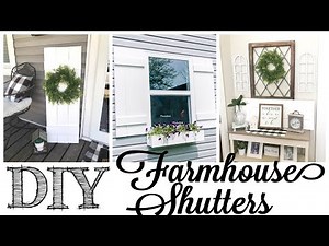 DIY EASY Farmhouse Shutters!
