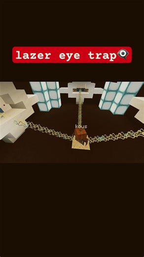 How to build a lazer eye trap👁️‍🗨️#minecraft