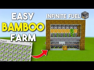 EASY Automatic Bamboo Fuel Farm 1.19 Minecraft Bedrock & Pocket Edition.