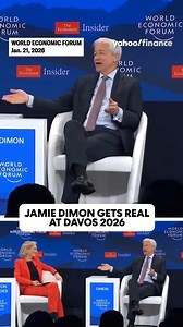 Jamie Dimon gets real at Davos. | Yahoo Finance
