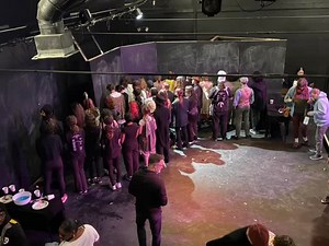 In 2012 during the 2nd Annual Testing, Testing 1234, someone asked “What should we do after bows?” We said, “Uh, just turn around.” 13 years later, it’s an annual tradition. We had a great opening night and can’t wait for the next two nights with @rebeltheatergroup ! | The Contemporary Theater Company