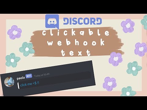 how to do clickable webhook text 🐻 | Discord Tutorial