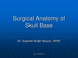 Surgical Anatomy of Skull Base - SlideServe