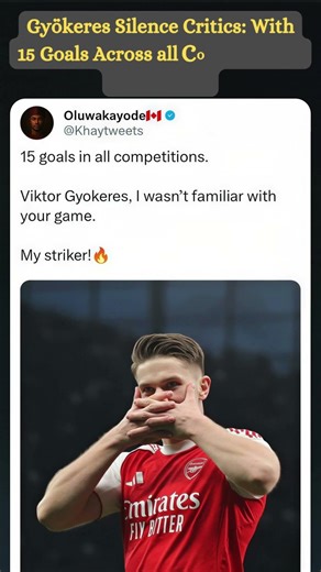 Gyökeres Silence Critics #viral #footballshorts