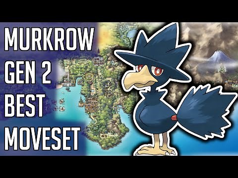 Murkrow Gen 2 Best Moveset - Murkrow Best Moveset Moves Pokemon Gold Silver Crystal
