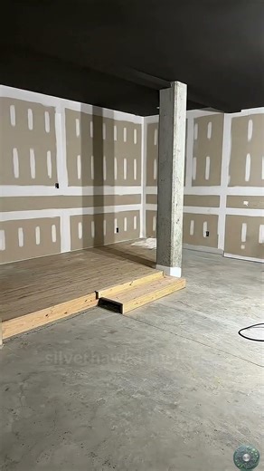 Flooded Basement Into Modern Home Theater #Restoration #Timelapse #Shorts