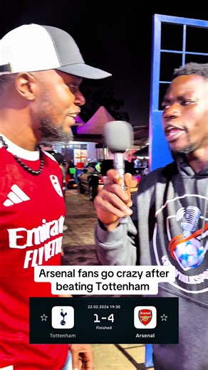 Arsenal Fans Celebrate Victory Over Tottenham