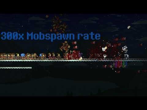 How to play 1.4.5 terraria with 300x mobspawn rates
