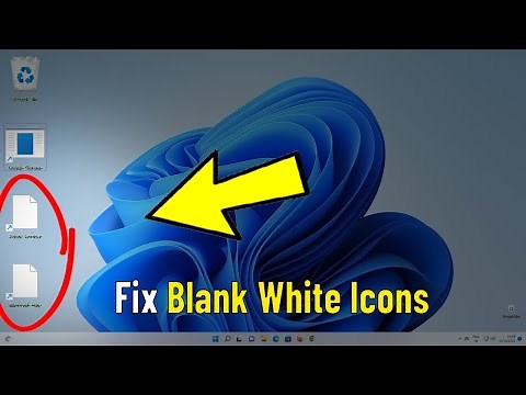 Fix Blank White Desktop Shortcut Icons in Windows 11 | How To Solve blank white and Corrupted icon ✅