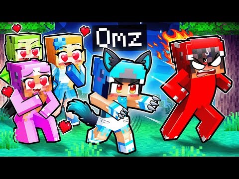 Playing as a BABY ALPHA WOLF to Rizz Girls in Minecraft!