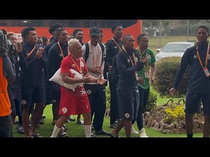 Madagascar arrive at Kasarani Stadium for CHAN 2024 quarterfinal vs Kenya 🇰🇪 Barea vs Harambee Stars