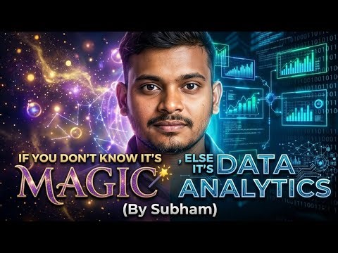 The Magic of Data Analytics Explained! 🪄📊 (By Subham)#DataAnalytics #DataScience