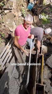 2.1M views · 27K reactions | "On a l'impression de faire quelque chose qui a du sens" Antoine a 38 ans et avec son père Serge, ils construisent seuls une micro-centrale hydroélectrique capable d'alimenter 500 foyers en électricité. Pendant ce temps-là, à Vire en Normandie... | Brut | Facebook