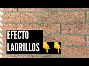 How to make a brick effect on a wall