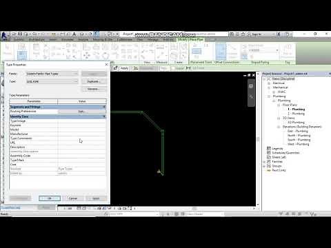 HOW TO CHANGE THE DEFAULT PIPE FITTING IN REVIT MEP
