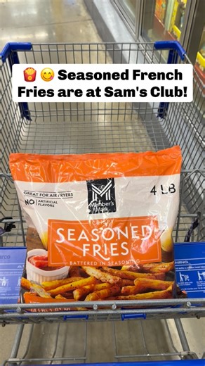 🍟 These NEW seasoned French fries are unreal when made in the air fryer - perfectly crispy outside, soft inside, and packed with flavor! Such a good side for any meal! Just $5.97! #samsclub #samsclubfinds #fries | Sam’s Club Lovers