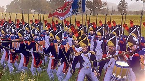 French Infantry Square VS Austrian Cavalry Charge | Gaming Clips