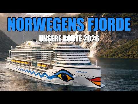 Norwegens Fjorde mit AIDAprima – Unsere Route 2026